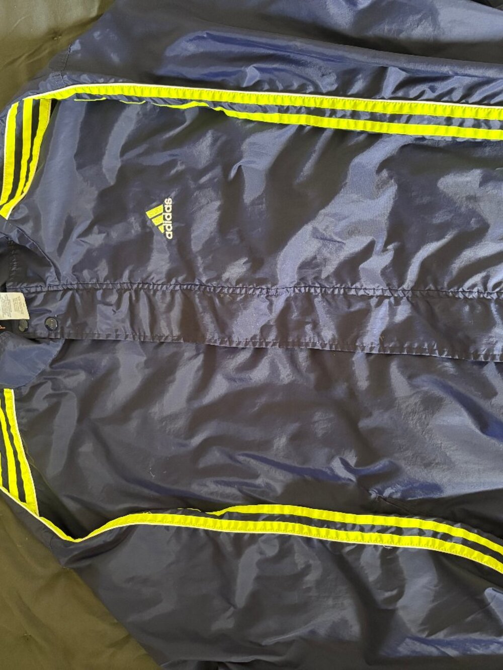 Adidas Men's Navy and Blue Jacket